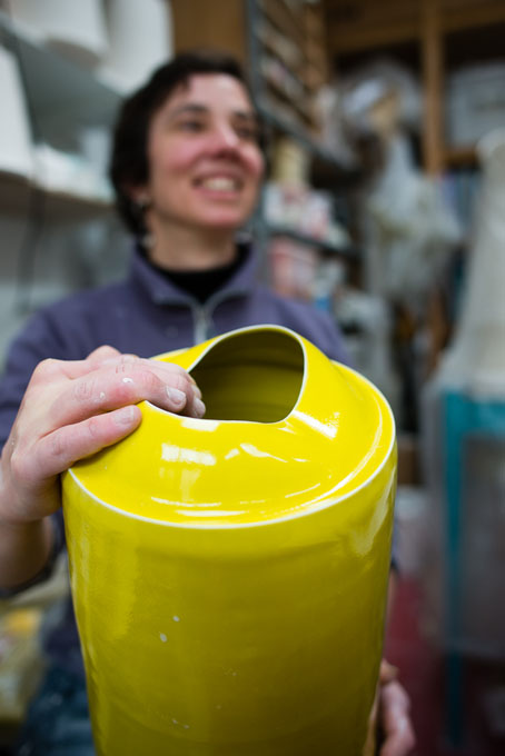 Tanya Gomez in her studio 2016